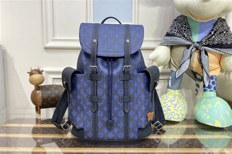 blue monogram louis vuitton backpack|Louis Vuitton mm backpack.